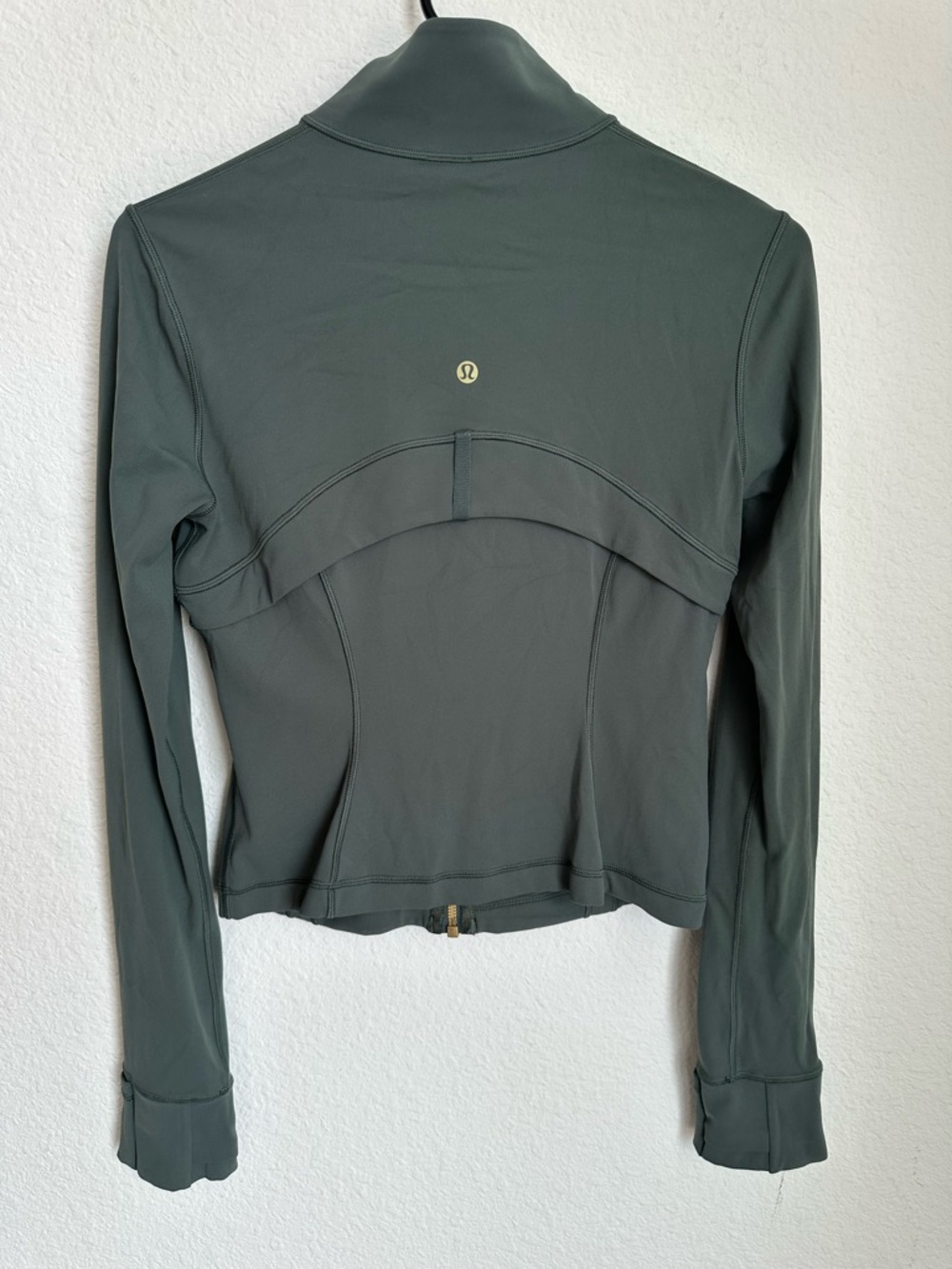 Lululemon Define Cropped Jacket *Nulu Dark Forest / Gold Size 8 NWOT - Picture 12 of 14